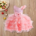 thumbnail image 1 of Girls Flower Girl Dress Flower Prints Princess Dress Long Summer Dress for Girls Teens Elastic Waist for Holiday Party (Pink,3-4 Years), 1 of 3