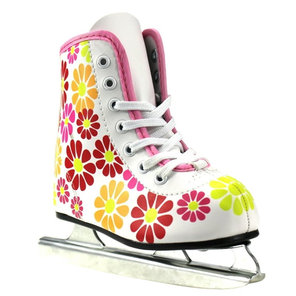 Girls Flower Power Double Runner Ice Skate