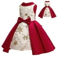 thumbnail image 1 of Girls Flower Sequins Dress Sleeveless Party Wedding Gown for 3-10Y, 1 of 7