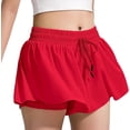 thumbnail image 1 of Girls Flowy Shorts 2-in-1 Athletic Butterfly Shorts with Inner Pockets, Elastic Waist Running Tennis Sports Shorts for Girls Summer Activewear, 1 of 6