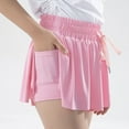 thumbnail image 1 of Girls Flowy Shorts,Spandex Liner 2-in-1 Youth Butterfly Skirts for Fitness, Running, Sports, 1 of 5