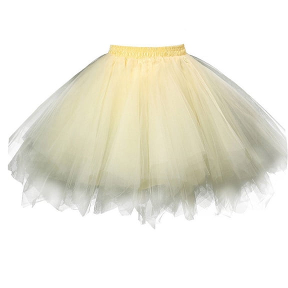 Girls Fluffy Tulle Skirts Princess High Low Layered Fairy Irregular Tutu Mesh Skirts for Ballet Dance Performance Beige, 3-8Y