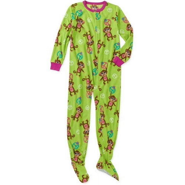 Girls Footed Onesie Blanket Sleeper
