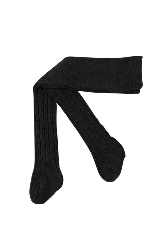 Girls Footed Tights Cotton Ribbed Knit Comfortable Stretch Leggings Stockings Pants for Under Dresses