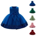 thumbnail image 1 of Girls Formal Dress Gown with Sequins and Lace Trim, Toddler Flower Girl Pageant Wedding Princess Birthday Party Dress, Tulle Tutu Ball Gown with Sequin Bowknot, 1 of 4