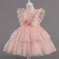 thumbnail image 1 of Girls Formal Dresses Cute Vintage Layered Lace Princess Dress Formal Trendy Birthday Party Ball Gowns 1-9 Years, 1 of 6