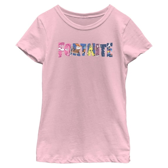 Girls Fortnite Classic Logo Character Fill T Shirt