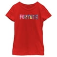 thumbnail image 1 of Girls Fortnite Classic Logo Character Fill T Shirt, 1 of 5