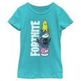 thumbnail image 1 of Girls Fortnite Cute Characters Logo T Shirt, 1 of 4