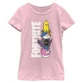 thumbnail image 1 of Girls Fortnite Cute Characters Logo T Shirt, 1 of 4