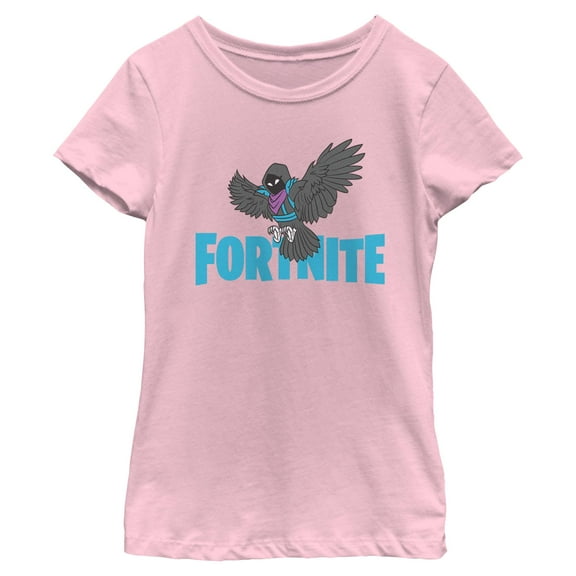 Girls Fortnite Raven Logo T Shirt