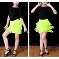 thumbnail image 1 of Girls Fringe Dance Skirt with Tassels for Latin Ballroom Performance Layered Tutu, 1 of 4