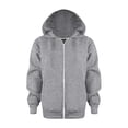 thumbnail image 1 of Girls Full Zip Hoodie with Pockets Kids Boys Fashion Oversized Long Sleeve Sweatshirt Solid Jacket 3-12 Years 2026, 1 of 6