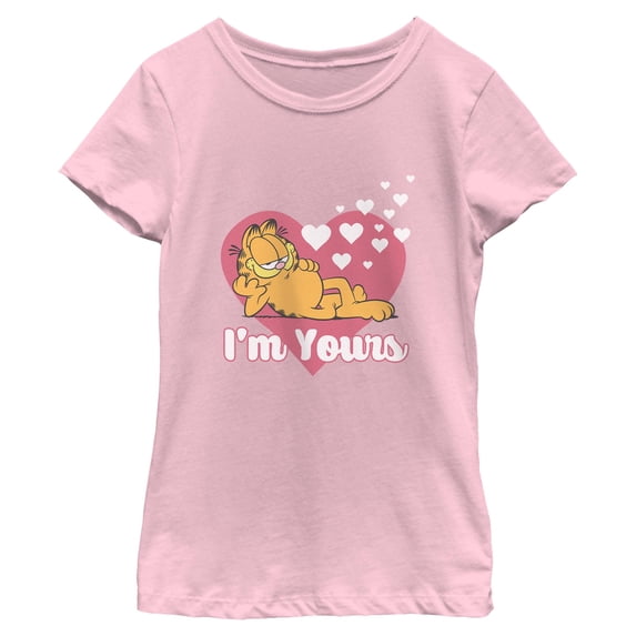 Girls Garfield I'm Yours In Love T Shirt