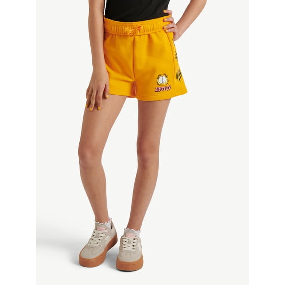 Girls Garfield X Justice Fleece Short, Sizes XS - XLP