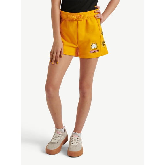 Girls Garfield X Justice Fleece Short, Sizes XS - XLP