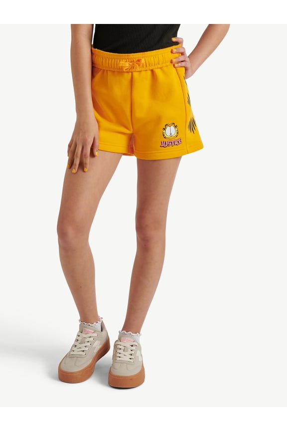 Girls Garfield X Justice Fleece Short, Sizes XS - XLP