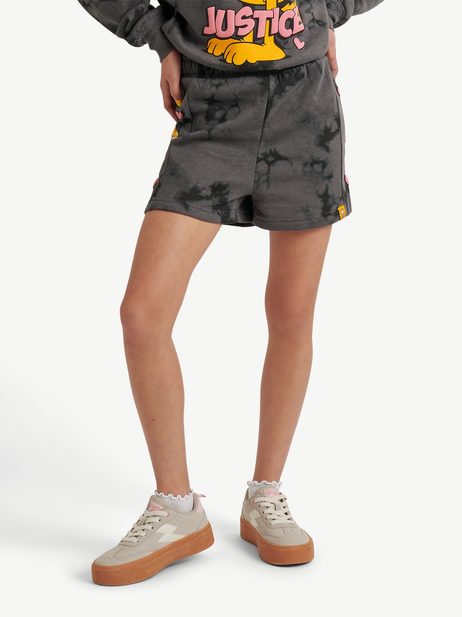 Justice x Garfield Girls Fleece Short, Sizes XS - XLP