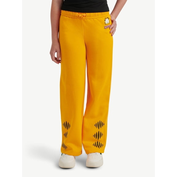 Girls Garfield X Justice Fleece Wide Leg Pant, Sizes XS - XLP