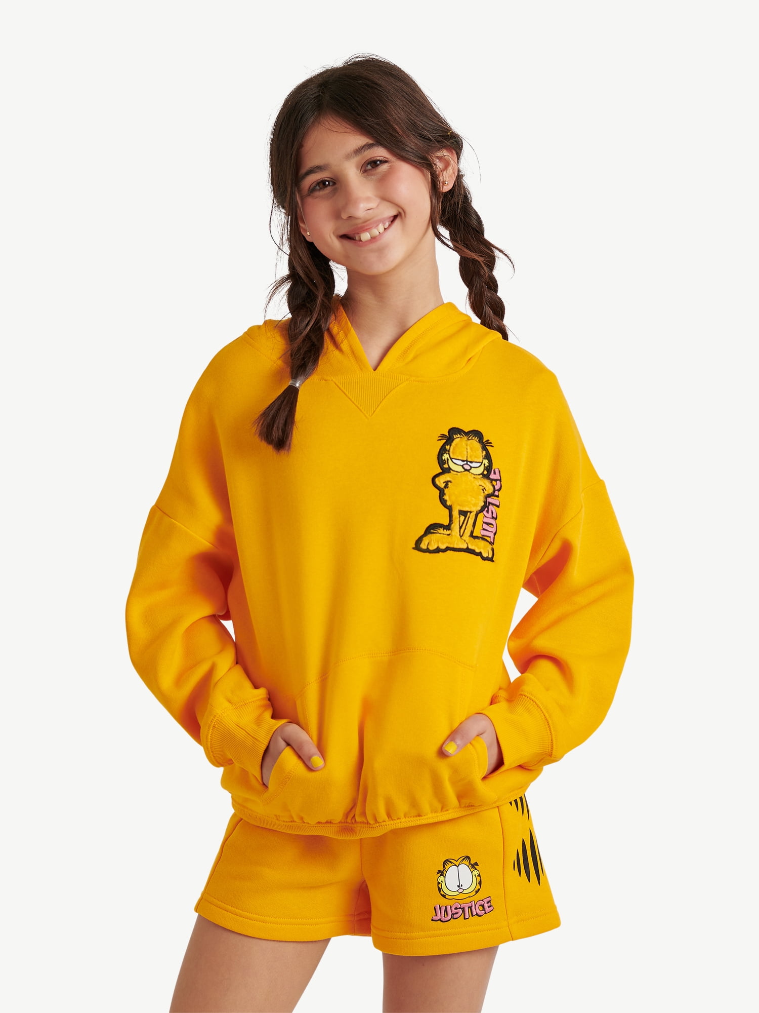 Justice x Garfield Girls Graphic Hoodie, Sizes XS - XLP