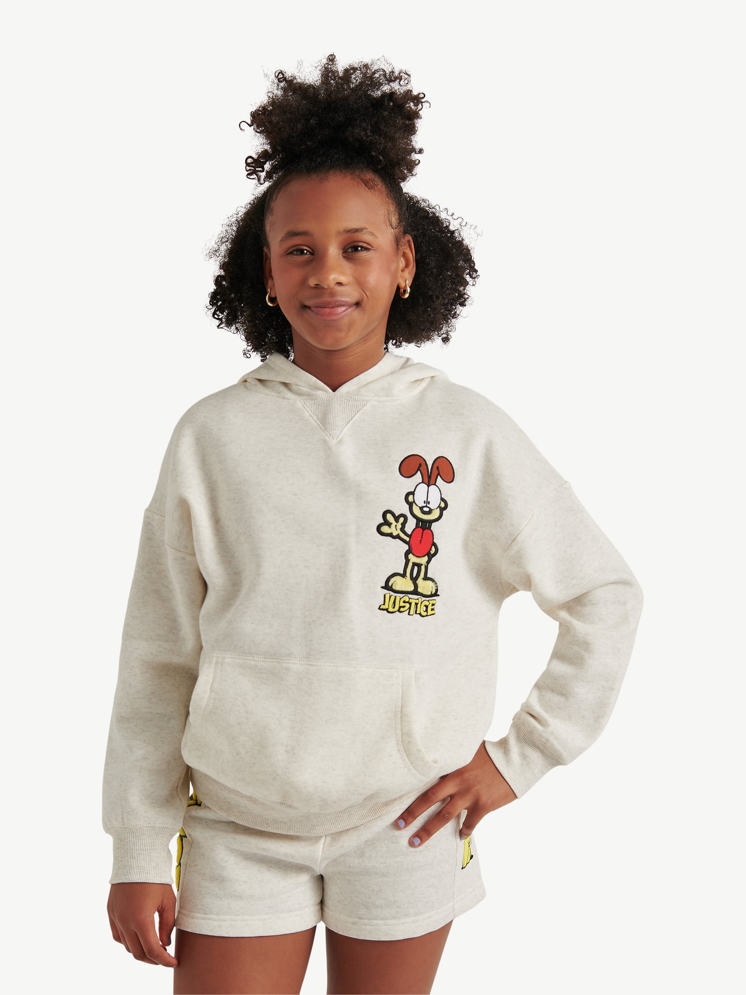 Justice x Garfield Girls Graphic Hoodie, Sizes XS - XLP