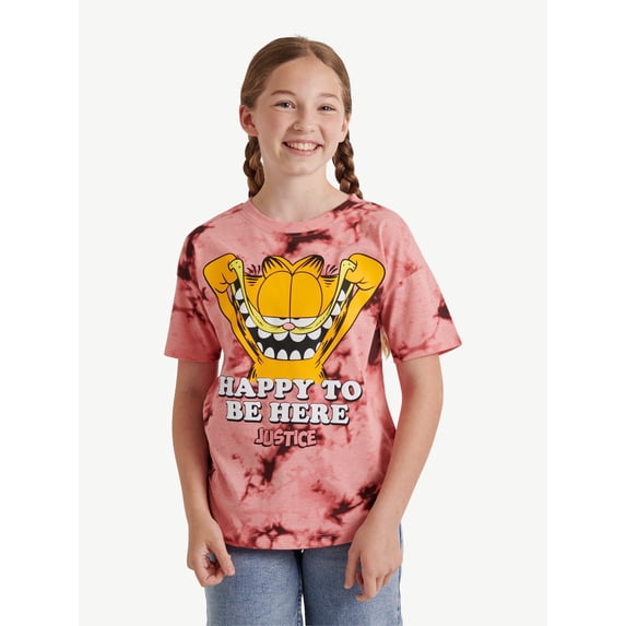 Girls Garfield X Justice Oversized Tee, Sizes XS - XLP