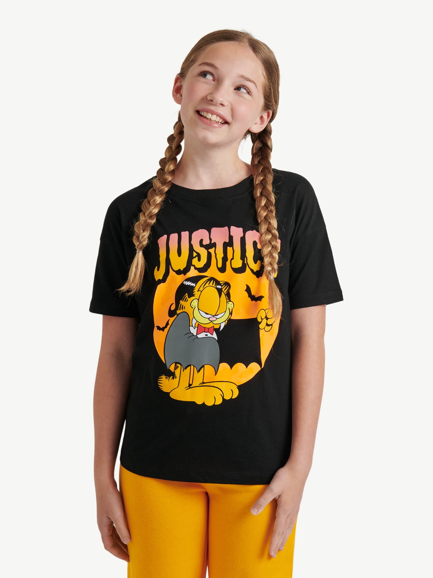 x Garfield Girls Oversized Tee, Sizes XS - XLP