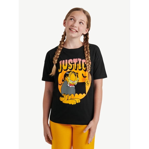 Girls Garfield X Justice Oversized Tee, Sizes XS - XLP