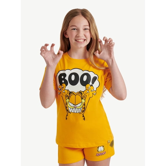 Girls Garfield X Justice Oversized Tee, Sizes XS - XLP