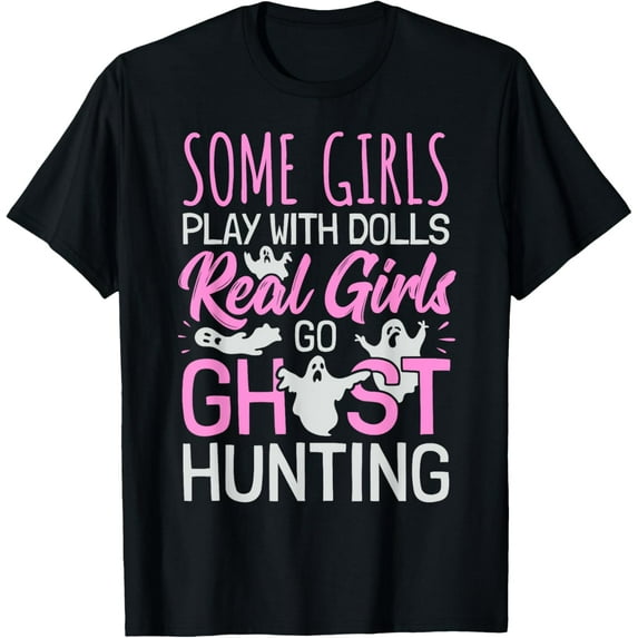 Girls Ghost Hunting Women Female Paranormal Investigator T-Shirt