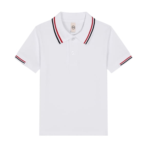 Girls Girls Short Sleeve Polo Shirts Kids School Uniform Shirts Summer Cotton Golf Polo T-Shirts Tops White 130