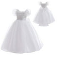 thumbnail image 1 of Girls Giselle Princess Dress Short Sleeve Halloween Magic Skirt for 3-10 Year, 1 of 6