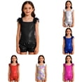 thumbnail image 1 of Girls Glam Performance Outfit Sequin Sleeveless Top Shorts Stage Show Party Dance Set Girls Casual Outfit Sets, 1 of 4