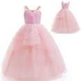 thumbnail image 1 of Girls Pink Witch Costume Dress Halloween Birthday Cosplay Outfits, Size 6-7Y, 1 of 7