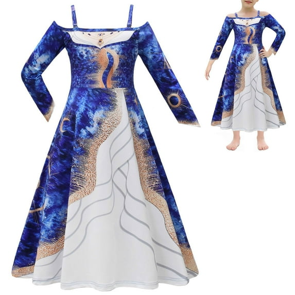 Girls Glinda or Madame Morrible Costume Dress Halloween Outfit, Size for 11-12Y