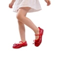 thumbnail image 1 of Girls Glitter Sequin Mary Jane Dress Shoes Bowknot Princess Ballerina Flats for School Wedding Party, 1 of 8