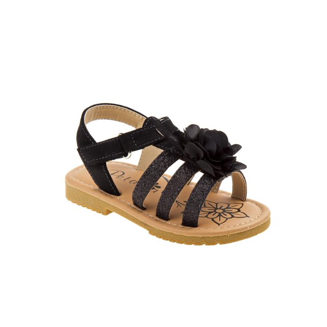 Girls' Glitter Strap Toddler Sandals