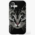thumbnail image 1 of Girls Glow In The Dark Cat Face Compatible Phone Case for iPhone 11–17 Pro Max, 1 of 2