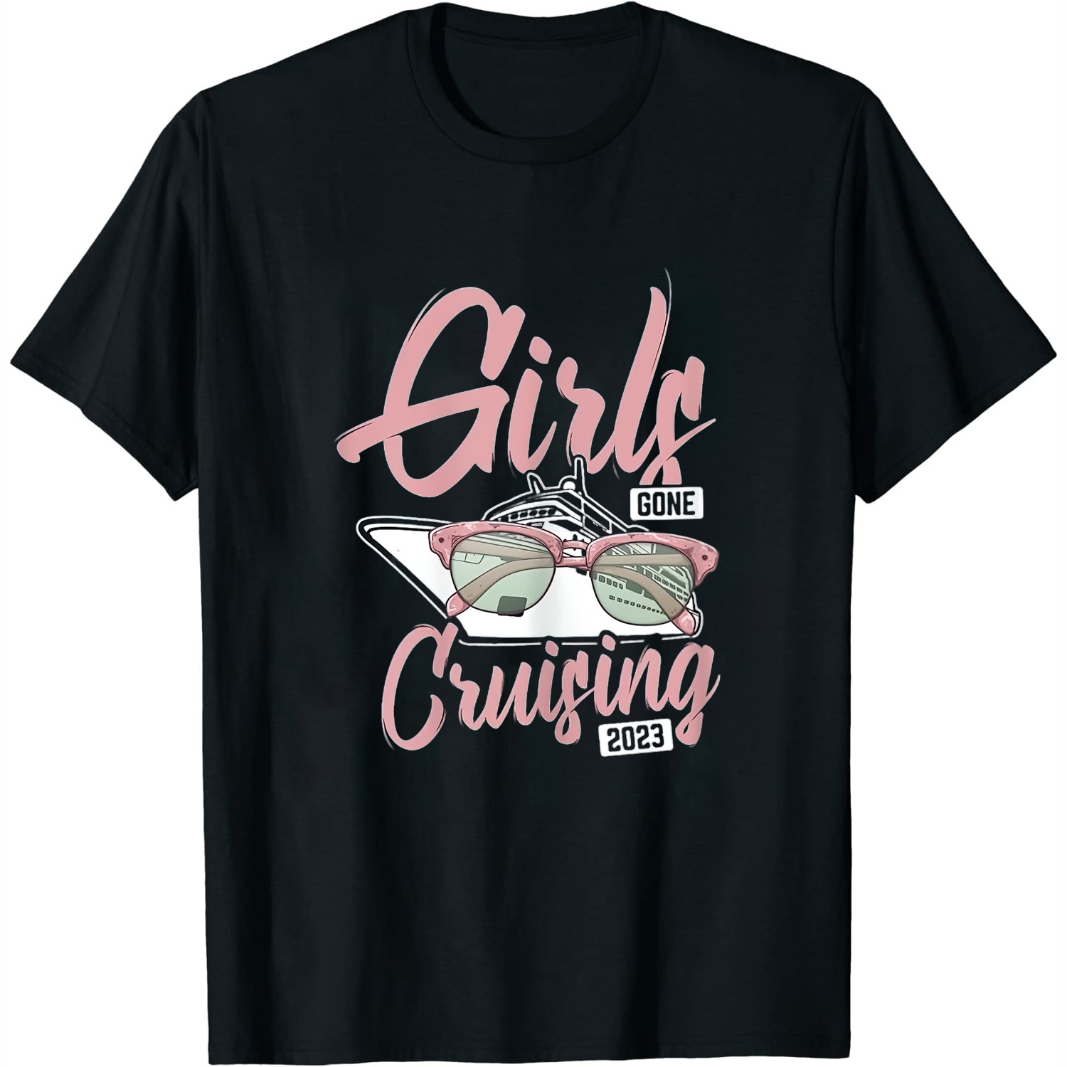Girls Gone Cruising 2023 Shirt Vacation Party Cruise Gift Womens T