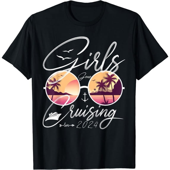 Girls Gone Cruising 2024 Tee Vacation Party Cruise Gifts T-Shirt