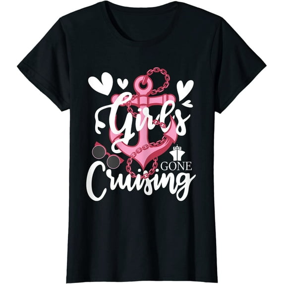 Girls Gone Cruising Cruise Ship Lover Cruiser Grils Trip T-Shirt