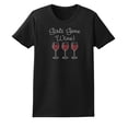 thumbnail image 1 of Girls Gone Wine Short Sleeve T-shirt Rhinestone Embellishment-Large, 1 of 4