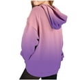 thumbnail image 1 of Girls Gradient Color Hoodie | Preppy Oversized Hooded Sweatshirt | Cute Pocket Pullover with Long Sleeve | Streetwear Casual Wear for Teen Girls(Pink,2-3Years), 1 of 7