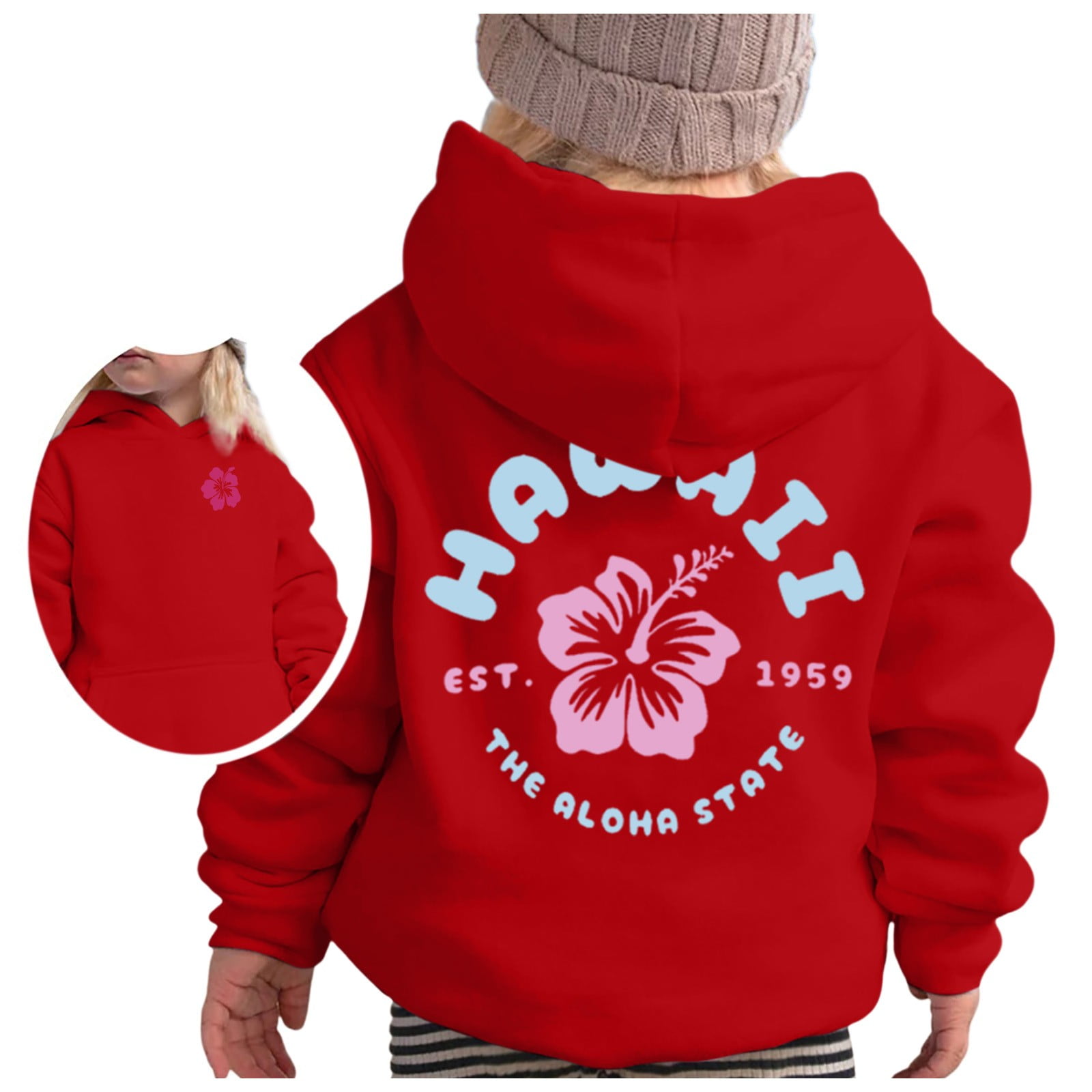 Girls Graphic Hoodies 6/7, Girl's Hoodie Long Sleeve Soft Sweatshirt