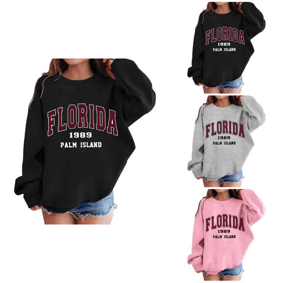 Girls Graphic Print Crewneck Sweatshirt, Cute Drop Shoulder Long Sleeve Pullover Top, Trendy Oversized Casual Loose Top for Girls 3-12T