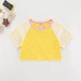 thumbnail image 1 of Girls Graphic Print Round Neck T Shirt Short Sleeve Crop Tee Tops, 1 of 7