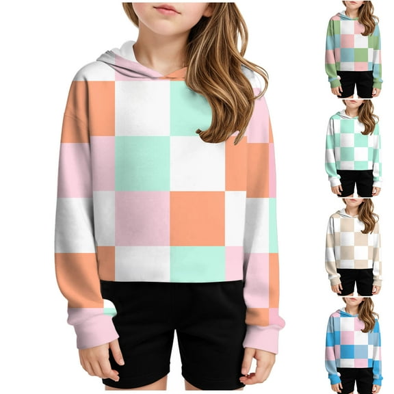 Girls Graphic Tees 14-16 Kids Crop Tops Girls Long Sleeve Tee Shirts Cute Daisy Pinted Fashion Sweatshirt Pullover Top Soft Long Sleeves Pullover Shirt Stylish