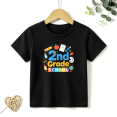 thumbnail image 1 of Girls Graphic Tees 2nd Grade Back To School Kids T Shirt Cute 100% Cotton Short Sleeve Soft Tops 4-13Y, 1 of 5