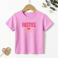 thumbnail image 1 of Girls Graphic Tees Besties Like Our Moms Kids T Shirt Cute Friends 100% Cotton Short Sleeve Soft Tops 4-13Y, 1 of 5