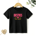 thumbnail image 1 of Girls Graphic Tees Besties Like Our Moms Kids T Shirt Cute Friends 100% Cotton Short Sleeve Soft Tops 4-13Y, 1 of 5